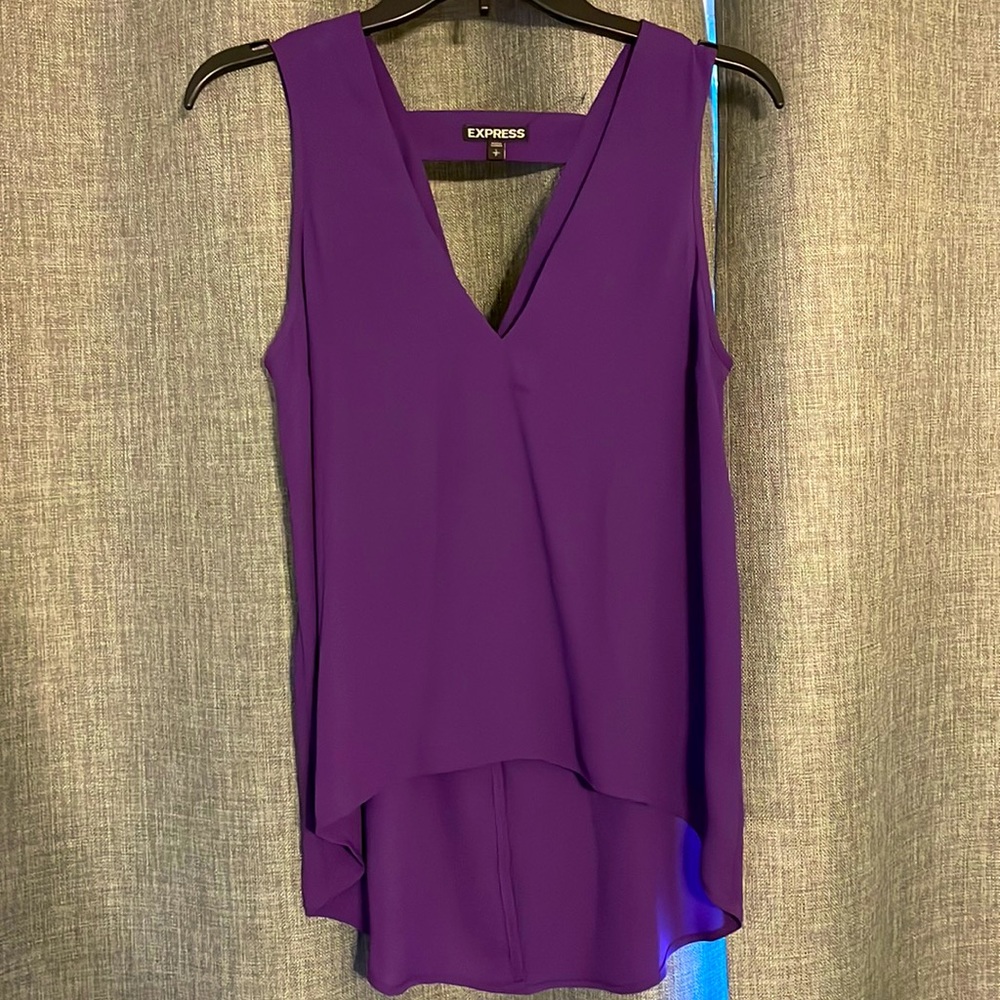 Express high low v-neck tank top
